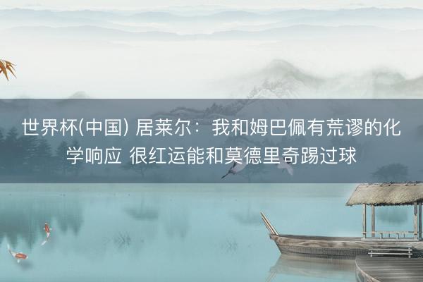 世界杯(中国) 居莱尔:我和姆巴佩有荒谬的化学响应 很红运能和莫德里奇踢过球