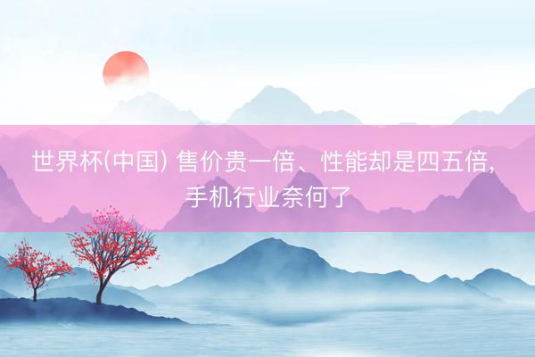 世界杯(中国) 售价贵一倍、性能却是四五倍， 手机行业奈何了